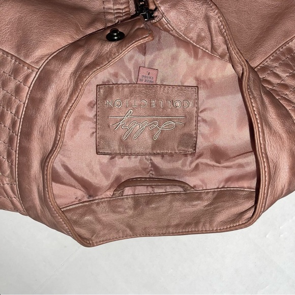 Women’s Jacket Debby Collection Non Leather Dusty Rose Size Large - Picture 8 of 9